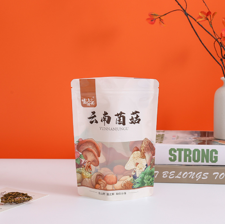 野生菌菇干食品自立自封袋田野風(fēng)云南香菇木耳鋁箔包裝袋
